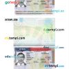 editable template, USA Tourist Visa template in PSD format, fully editable
