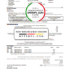 editable template, USA Wells Fargo bank credit card statement template in Word and PDF format