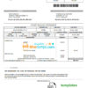 editable template, Ukraine Vodokanal Donetsk (Донецькмиськводоканал) utility bill template in Word and PDF format