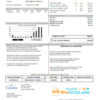 editable template, USA Colorado City of Greeley water utility bill template in Word and PDF format