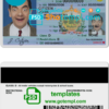 Vermont driver license PSD template