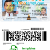 Washington driver license PSD template