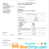 editable template, Russia water utility bill template in Word and PDF format, fully editable