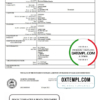 editable template, Australia Victoria birth certificate template in Word format, version 2