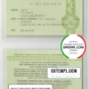 editable template, Russia Certificate of Insurance (COI) Cтроховое свидетельство easy to fill template in PSD format