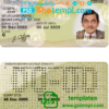 Western Australia driver license template in PSD format