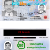 Wisconsin driver license PSD template