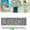 Wyoming driver license PSD template