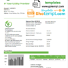 editable template, # energy quota universal multipurpose utility bill template in Word format
