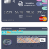 editable template, # abstractsio universal multipurpose bank mastercard debit credit card template in PSD format, fully editable
