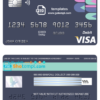 editable template, # abstractsio universal multipurpose bank visa credit card template in PSD format, fully editable