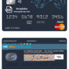 editable template, # action water universal multipurpose bank mastercard debit credit card template in PSD format, fully editable