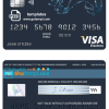 editable template, # action water universal multipurpose bank visa electron credit card template in PSD format, fully editable