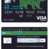 editable template, # alpine bear universal multipurpose bank visa electron credit card template in PSD format, fully editable