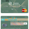 editable template, Angola Banco Yetu bank mastercard debit card template in PSD format, fully editable
