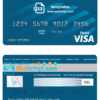 editable template, Australia ANZ bank visa card debit card template in PSD format, fully editable