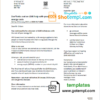 editable template, United Kingdom HM Government Warm Home Energy utility bill template in Word and PDF format