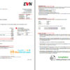 editable template, Austria EVN electricity utility bill template in Word and PDF format, language German (5 pages)