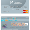 editable template, Australia Aveo bank mastercard debit card template in PSD format, fully editable