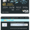 editable template, # awesome dreamcatcher universal multipurpose bank visa electron credit card template in PSD format, fully editable