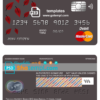 editable template, Angola Banco BIC bank mastercard debit card template in PSD format, fully editable