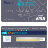 editable template, Argentina Banco Macro S.A. bank visa card debit card template in PSD format, fully editable