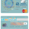 editable template, Argentina Banco Patagonia bank mastercard debit card template in PSD format, fully editable
