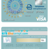 editable template, Argentina Banco Patagonia bank visa card debit card template in PSD format, fully editable