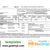 editable template, Belarus Minsk energo utility bill template in Word and PDF format, fully editable