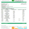 editable template, Benin Bank of Africa bank statement easy to fill template in Excel and PDF format
