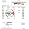 editable template, Philippines Bank of Communications bank statement easy to fill template in .xls and .pdf file format