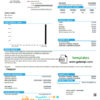 editable template, # blue safe universal multipurpose utility bill template in Word format