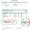 editable template, Tajikistan Alif Bank statement template in Excel and PDF format