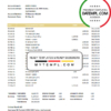 editable template, Liechtenstein Union Bank AG bank statement easy to fill template in Excel and PDF format