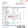editable template, Saudi Arabia Banque Saudi Fransi bank statement easy to fill template in Excel and PDF format