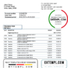 editable template, Qatar Ahlibank proof of address bank statement template in Word and PDF format, .doc and .pdf  format