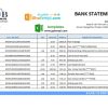editable template, Bhutan Bank of Bhutan bank statement easy to fill template in Excel and PDF format