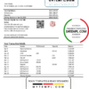 editable template, South Sudan Ecobank proof of address bank statement template in Word and PDF format