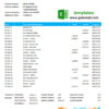 editable template, Bosnia and Herzegovina Central Bank statement easy to fill template in Excel and PDF format (AutoSum)