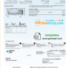 editable template, USA Texas Center Point Energy utility bill template in Word and PDF format