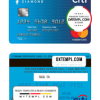editable template, USA Citibank MasterCard template in PSD format, fully editable