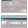 editable template, Australia Colonial First State Bank visa card debit template in PSD format, fully editable