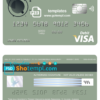 editable template, Andorra Credit Andorra bank visa card debit card template in PSD format, fully editable
