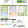 editable template, # crimson ville universal multipurpose utility bill template in Word format