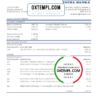 editable template, Slovakia Tatra Bank proof of address statement template in Word and PDF format