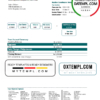 editable template, Norway DNB bank proof of address statement template in .xls and .pdf file format