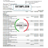 editable template, Switzerland UBS Bank statement easy to fill template in Excel and PDF format