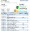 editable template, Benin Ecobank bank statement easy to fill template in .xls and .pdf file format