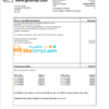 editable template, United Kingdom Oldham council tax bill template in Word and PDF format