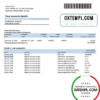 editable template, South Sudan Opportunity Bank statement template in Word and PDF format